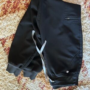 Figs Black Technical Jogger Pants